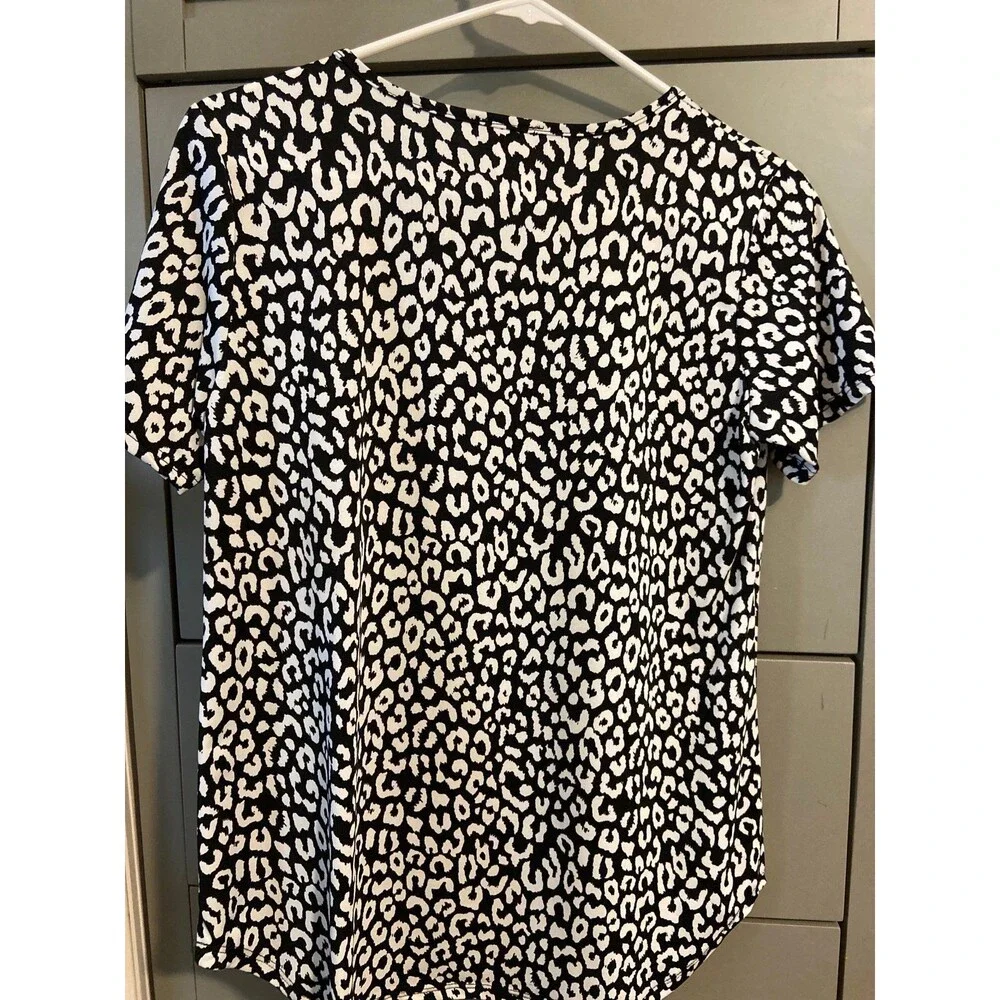 Heimish blouse Heimish top HEIMISH USA shirt black white top criss cross small